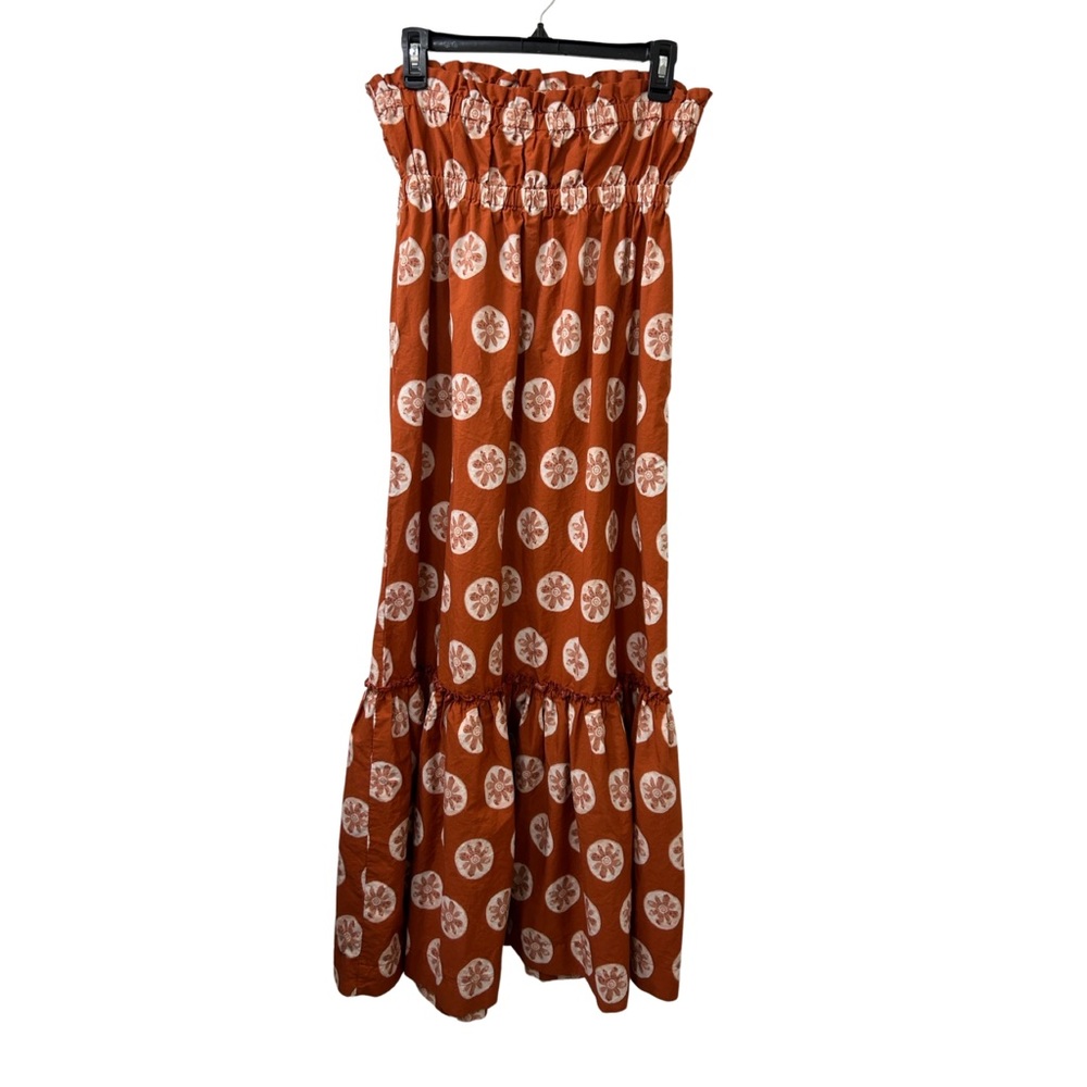 Free People Brown and Cream Maxi Dress - Picture 3 of 5